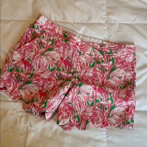 Lilly Pulitzer Floral Pink and Green Women's Shorts